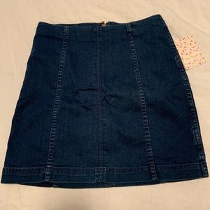Free people jean skirt